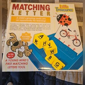 Little treasures Matching Letter Game for Kids